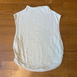 A New Day Cream Ruched Sleeveless Top